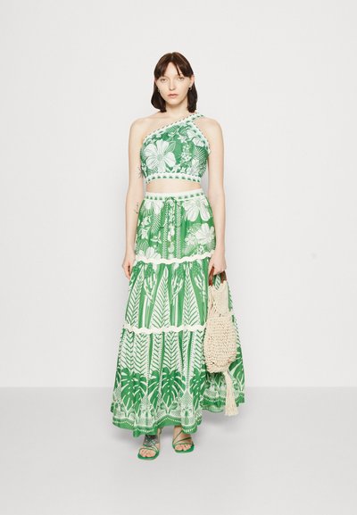 Farm Rio MACAW ELEGANCE CROP - Top - off-white