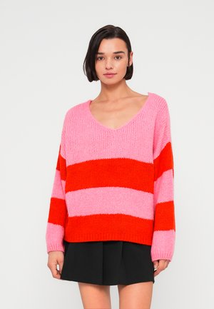 DINEA REVERSIBLE - Striktrøje - sachet pink