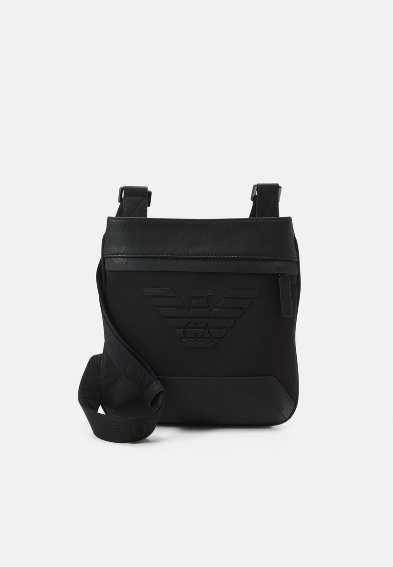 Emporio Armani MALL FLAT MESSENGER BAG UNISEX Schoudertas black
