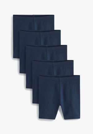 Tumedate stretching puuvillast lühemad püksid, viies pakis, sileda tekstuuri, elastse vöökoha ja õmblusteta disainiga. Ilma mustrite ja kaunistusteta.