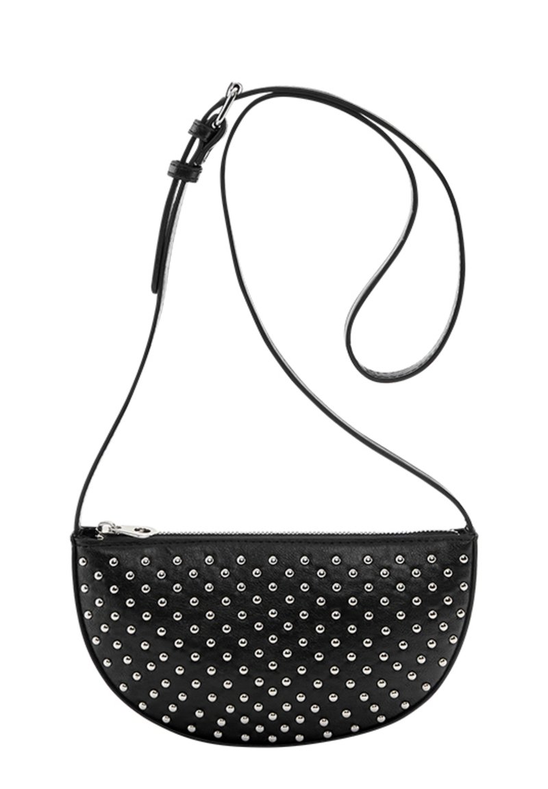 PULL&BEAR HALFMOON STUDDED Umhängetasche black/schwarz Zalando.at