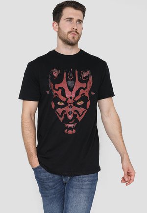 STAR WARS DARTH MAUL LARGE FACE - Print T-shirt - black