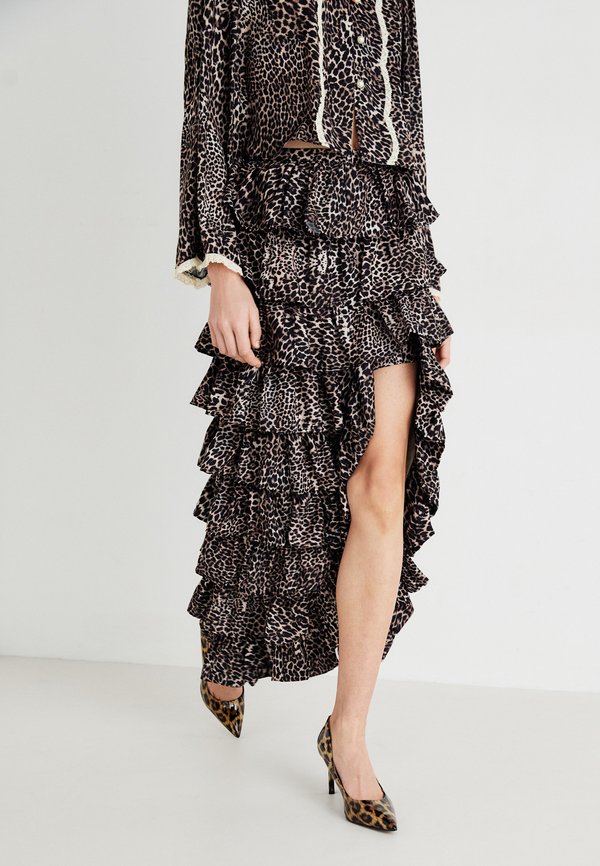 LENNOX LEOPARD RUFFLE SKIRT - Maxi skirt3
