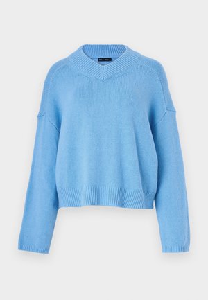 GAP FAST CASHSOFT HIGH VNECK - Džemperis - union blue