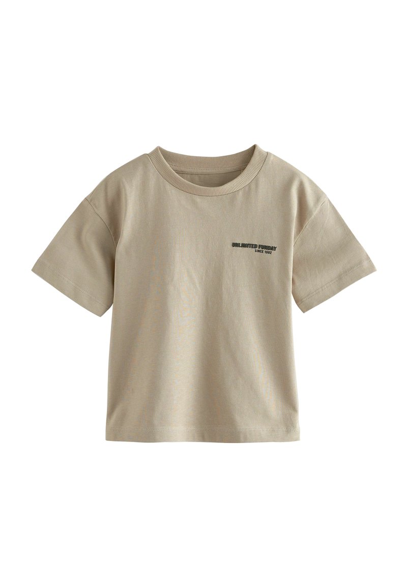 Next SHORT SLEEVE - Printtipaita - cement slogan