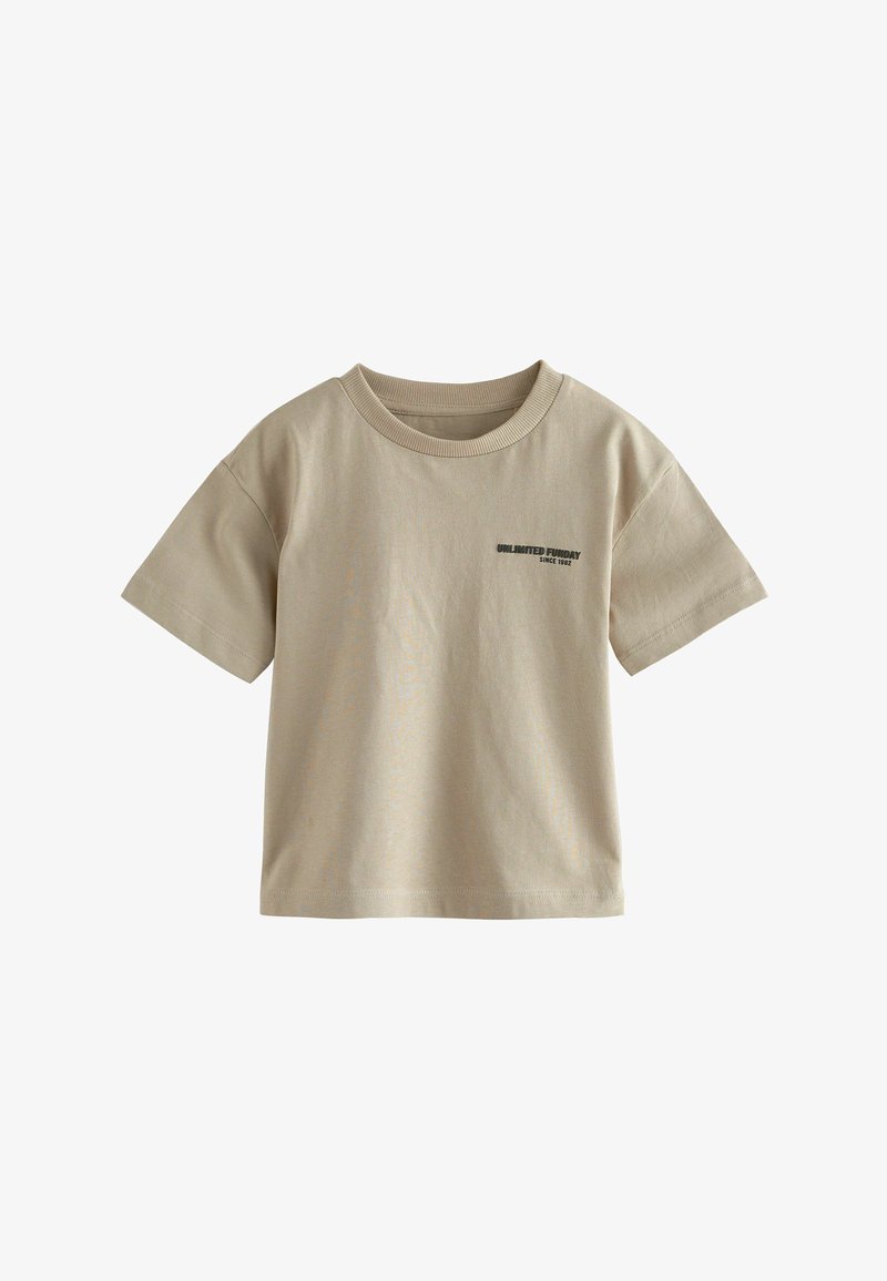 Next SHORT SLEEVE - Majica kratkih rukava s printom - cement slogan