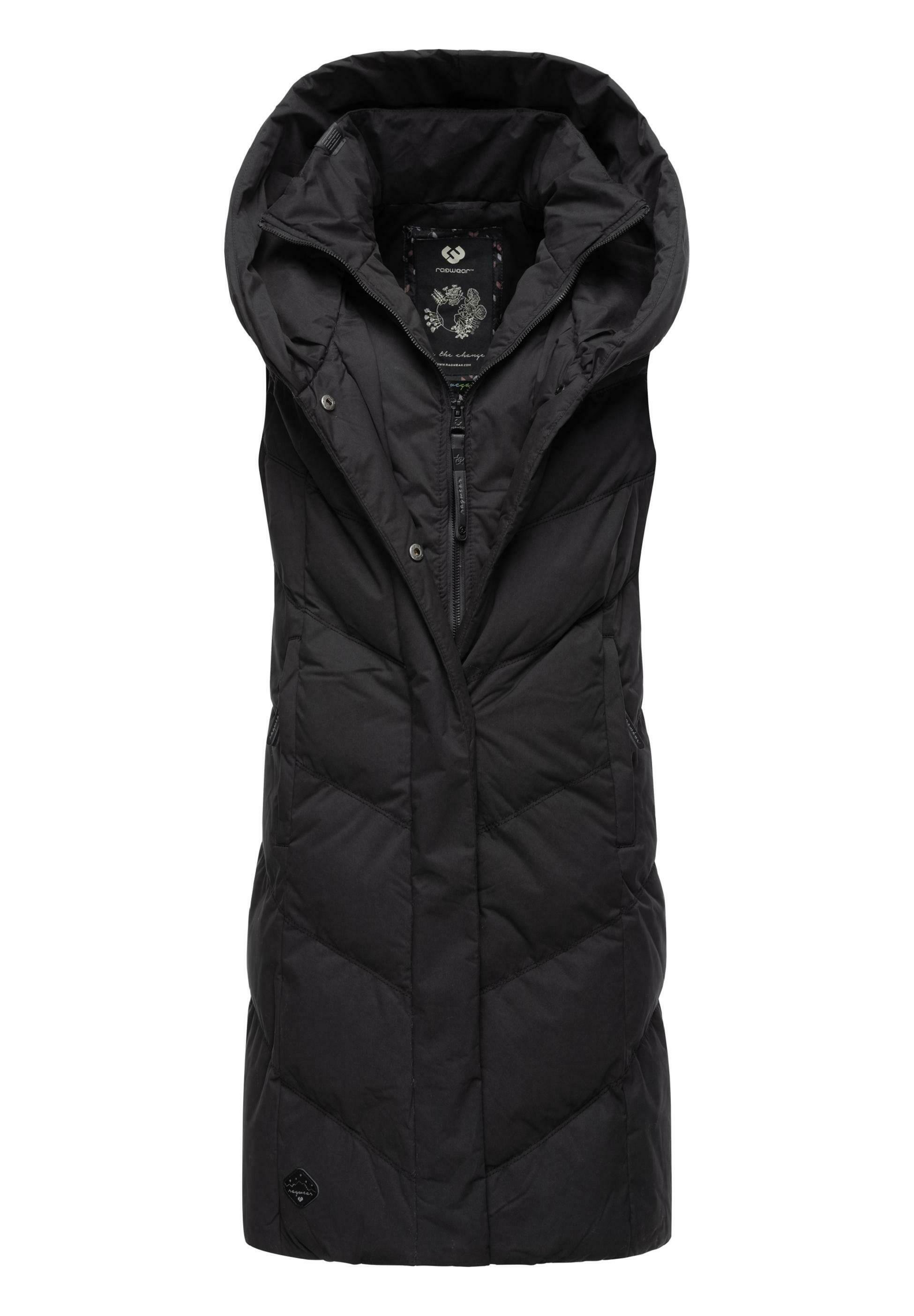 Ragwear STEP NATALKA Weste black/schwarz meliert