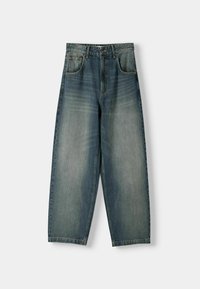 Bershka SUPPER BAGGY - Blugi loose fit - green/verde - Zalando.ro