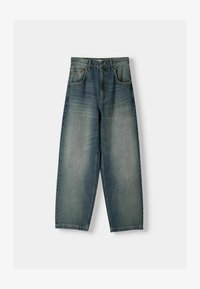 Bershka SUPPER BAGGY - Blugi loose fit - green/verde - Zalando.ro