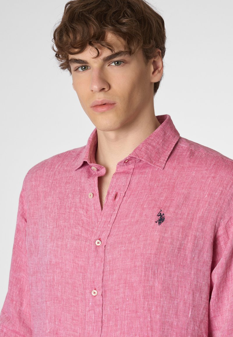 Camicia Lino Camicia Polo Assn Camicia In Lino Chambray Colletto