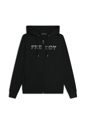 COMFORT GRAFICA CON ZIP  - Sudadera con cremallera - nero