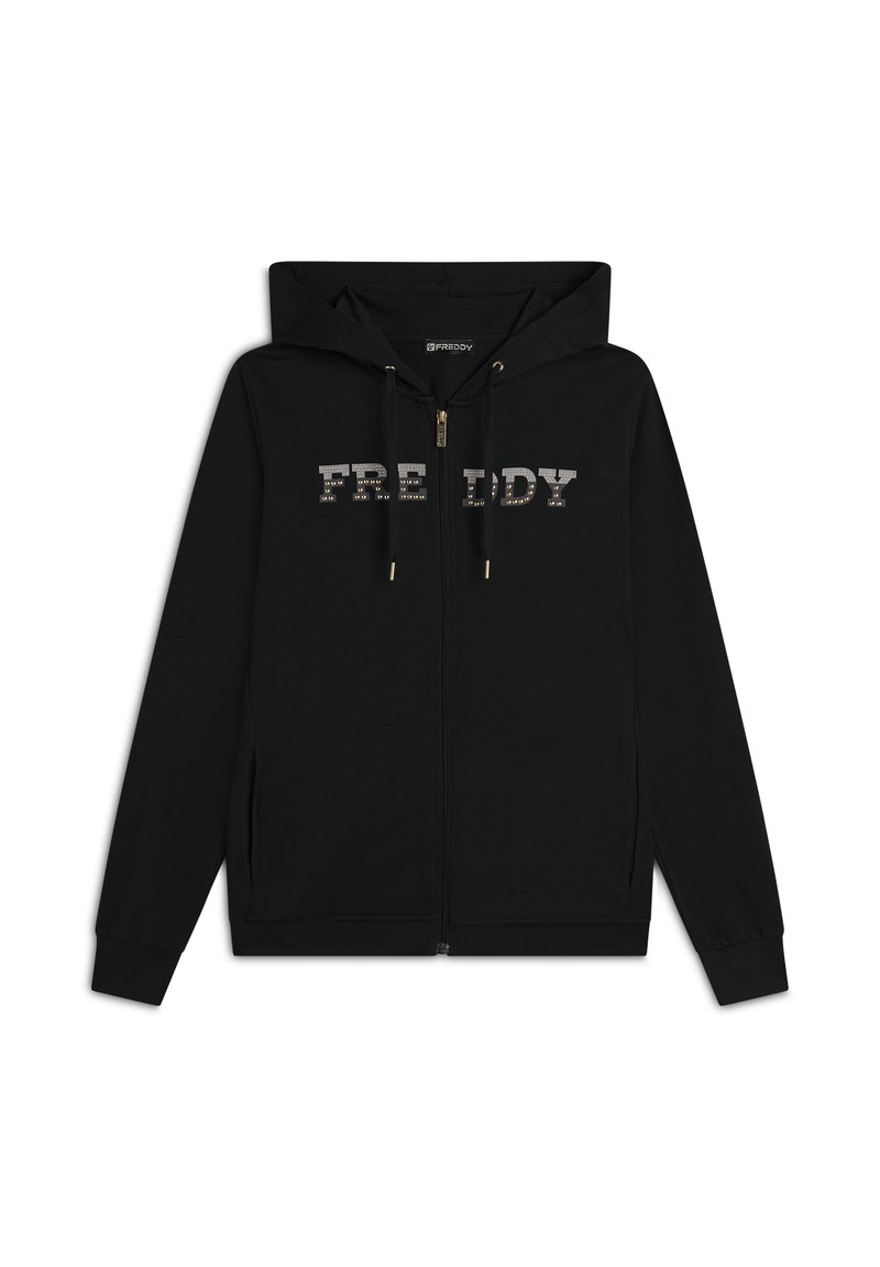 Freddy COMFORT GRAFICA CON ZIP  - Sudadera con cremallera - nero