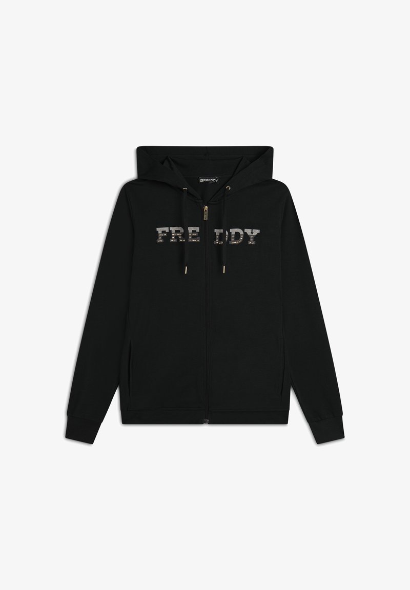 Freddy COMFORT GRAFICA CON ZIP - Sudadera con cremallera - nero