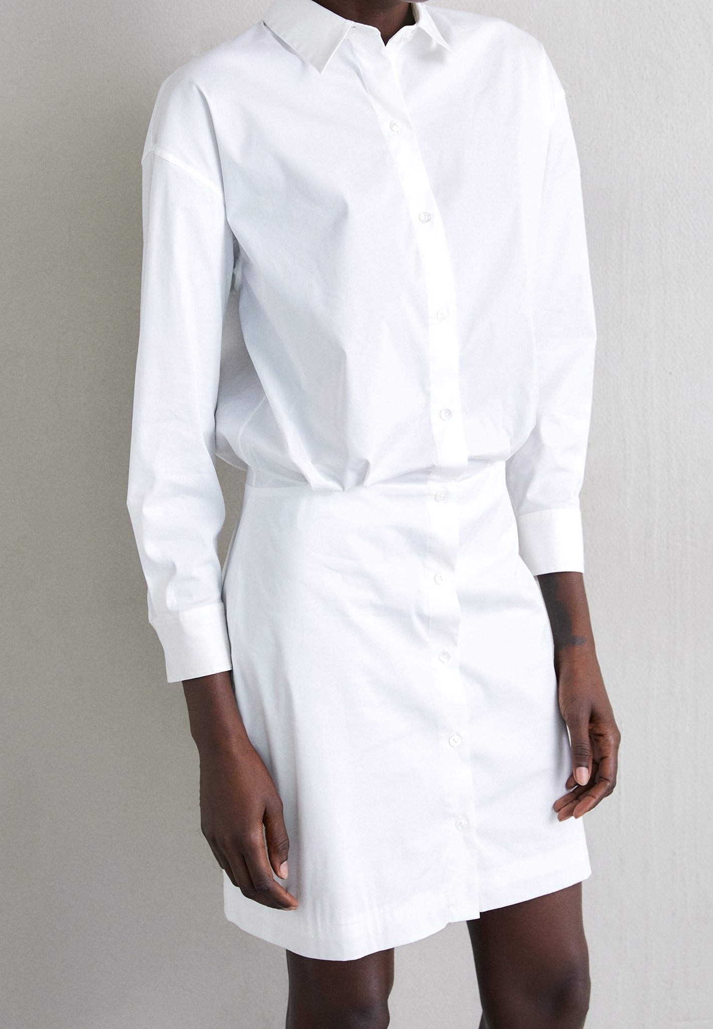 Theory Shirt dress - white - (Pre-owned) - Zalando.ie