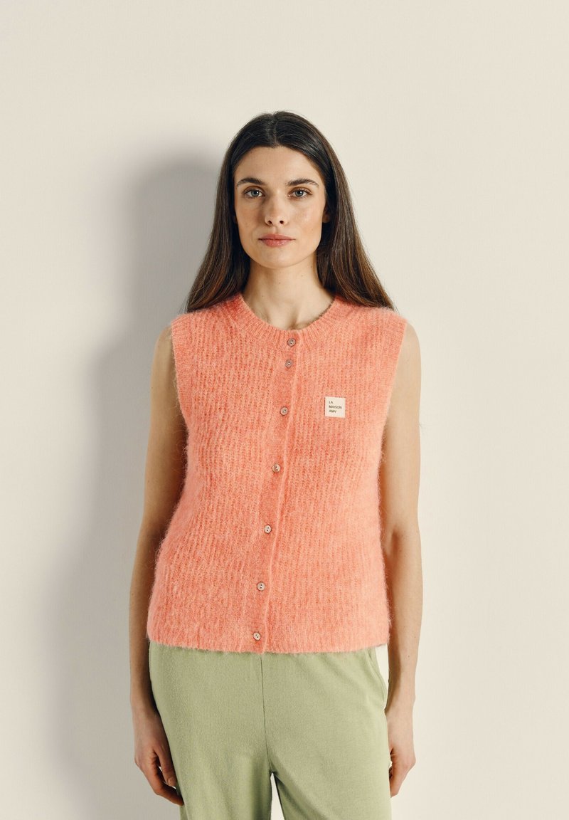 American Vintage EAST - Vest - peches blanche chine