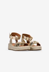 Bosanova ESPARTO - Sandalias de cuña - oro