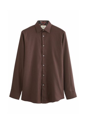 SINGLE CUFF SIGNATURE TRIMMED  - Hemd - chocolate brown