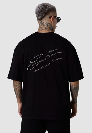 HIGH STANDARD SIGNATURE OVERSIZED - T-shirt imprimé - black