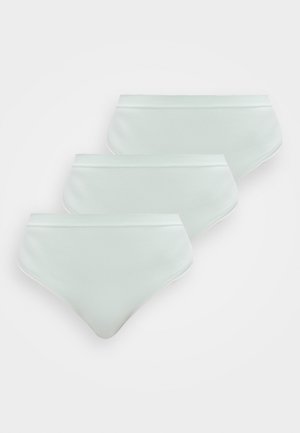 SEAMLESS THONG HIGH 3 PACK - Tangá - light aqua