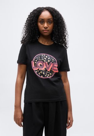 ONLARIYA LIFE LOVE - Trükipildiga T-särk - black