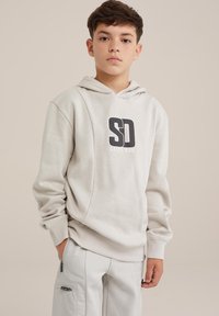 WE Fashion SALTY DOG - Džemperis su gobtuvu - white
