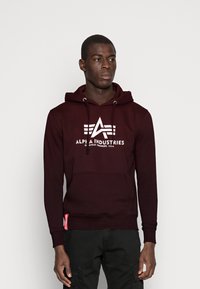 Alpha Industries - BASIC - Kapuzenpullover - deep maroon Thumbnail-Bild 1