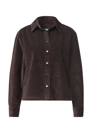 Street One, LANGARM CORD HEMBLUSE MIT KNÖPFEN - Skjortebluser - ruby vine