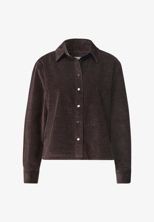 Street One, LANGARM CORD HEMBLUSE MIT KNÖPFEN - Overhemdblouse - ruby vine