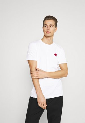 SLHANDRE O NECK TEE - T-shirt print - white