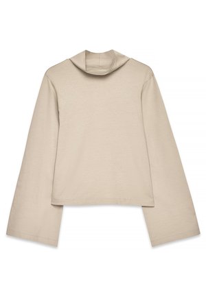 NA-KD, FUNNEL NECK - Top s dlhým rukávom - beige
