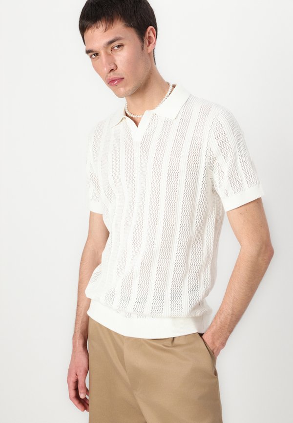 SLHWELLS OPEN - Polo shirt - egret4