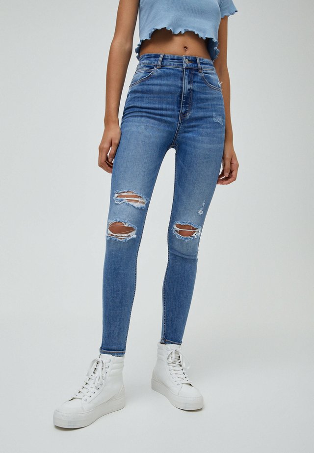 Jeans Skinny Fit - mottled blue