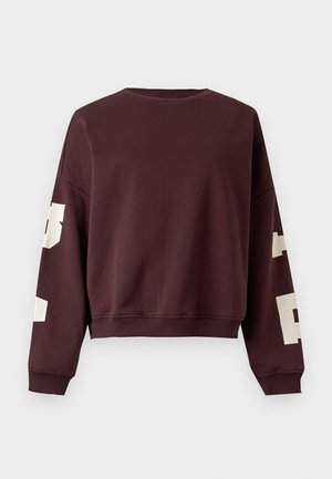 ONLY, ONLSWEAT SLEEVE PRINT - Sweatshirt - vineyard wine