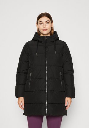 ONLY Carmakoma CARNEWDOLLY LONG PUFFER COAT - Winterjas - black