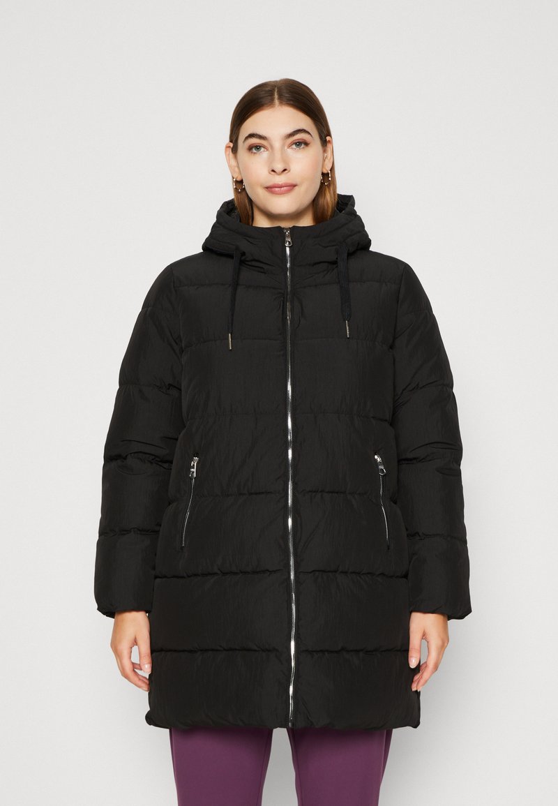 ONLY Carmakoma - CARNEWDOLLY LONG PUFFER COAT - Wintermantel - black, Vergrößern