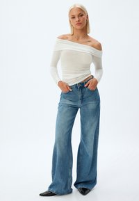 Koton OFF-SHOULDER - Långärmad tröja - white