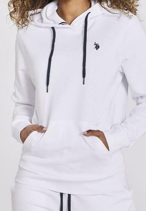 U.S. Polo Assn. Felpa con cappuccio - white