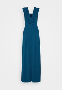 WAL G. LEAH RUFFLE WIDE LEG - Overal - dark teal blue