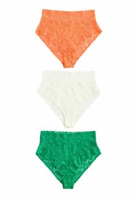 Unselected, green orange cream