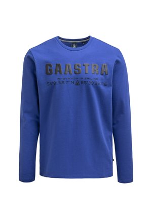 Gaastra, GAASTRA LONGSLEEVE MIT RUBBER LOGO - Long sleeved top - marina blue