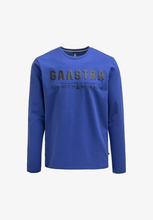 Gaastra, GAASTRA LONGSLEEVE MIT RUBBER LOGO - Long sleeved top - marina blue