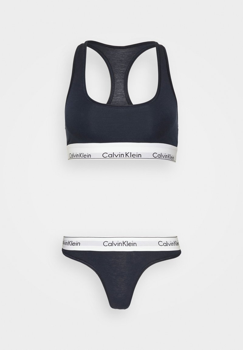 Calvin Klein Underwear UNLINED BRA SET - Thong - shoreline/bleached denim -  Zalando.de