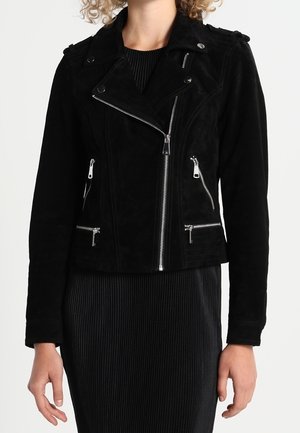 Leren jas - black