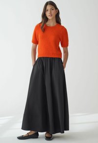 Next SHORT SLEEVE CREW NECK - Navadna majica - orange