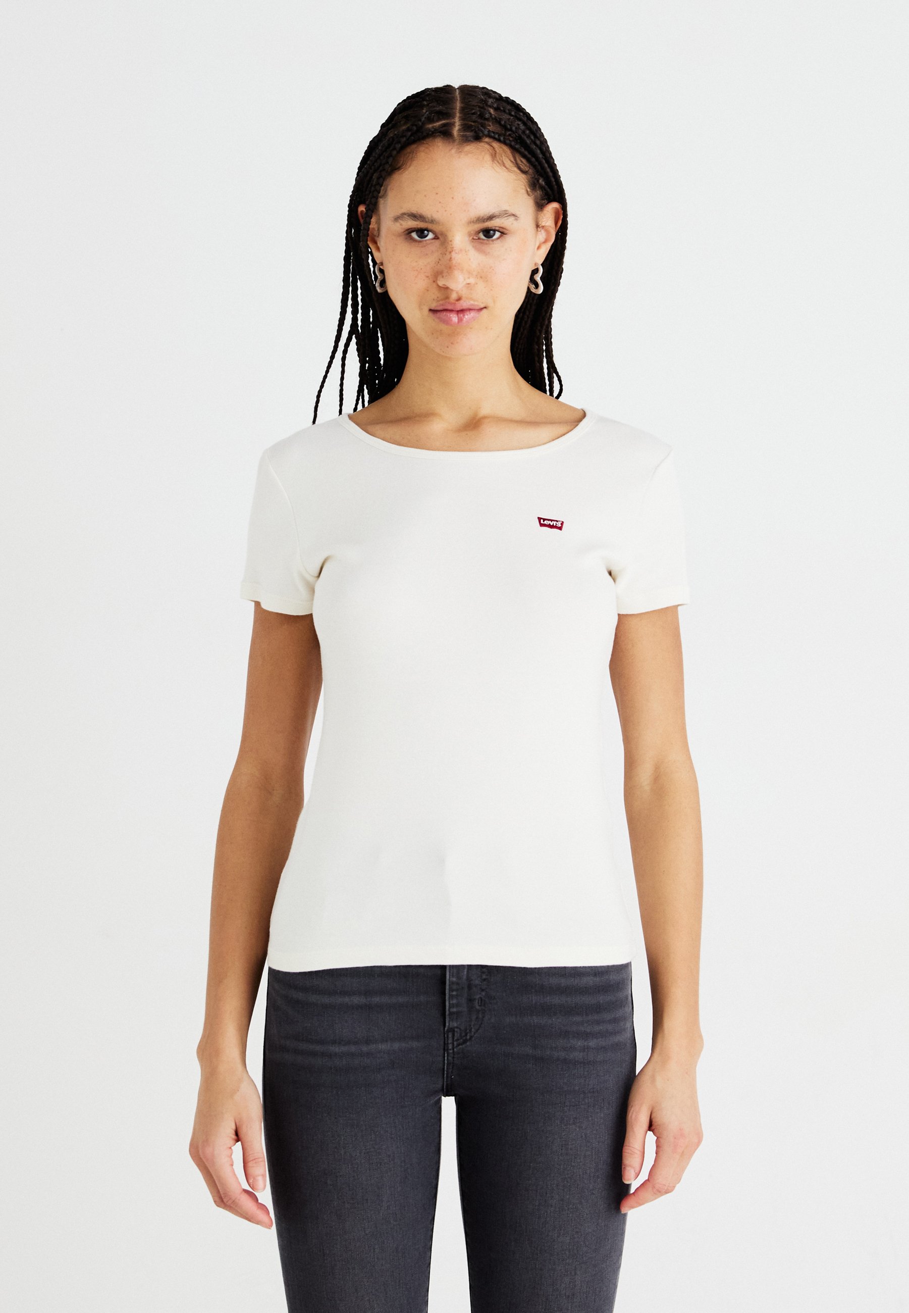 売れ筋商品|||リーバイス Tシャツ レディース トップス CREWNECK TEE 2 PACK  - Basic T-shirt - zinfandel/egret Levi's® CREWNECK TEE 2 PACK - T-Shirt basic - zinfandel