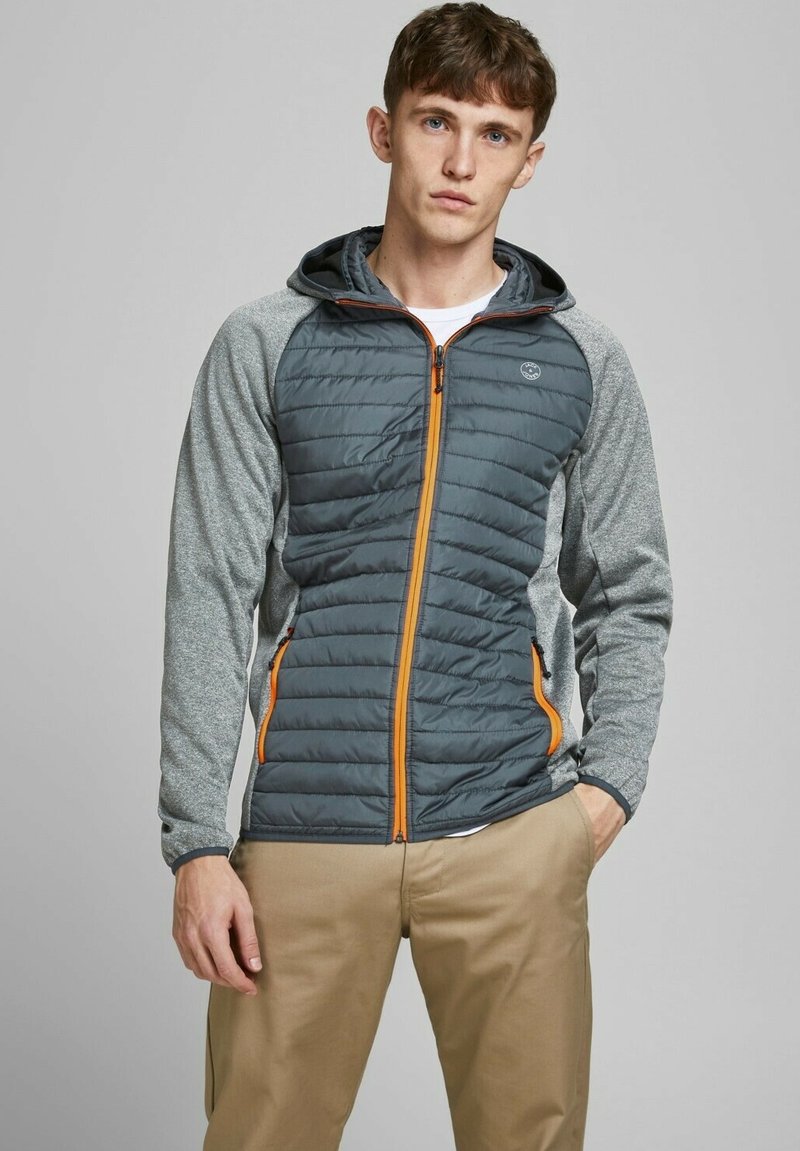 Jack & Jones JJEMULTI QUILTED JACKET - Übergangsjacke - grey melange
