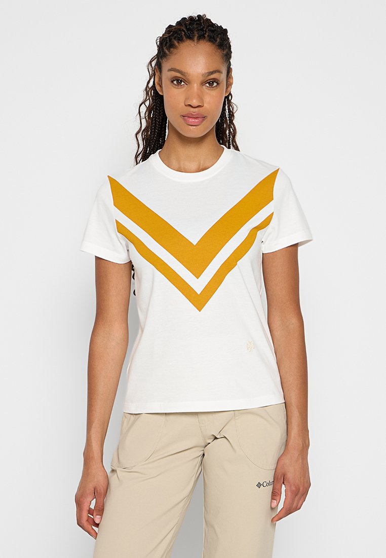 TORY BURCH T-shirt print crème