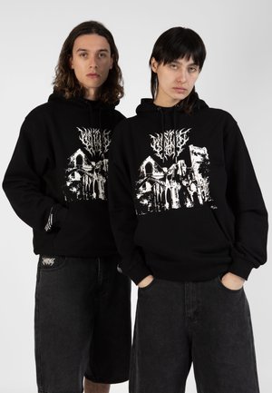 RUIN HOODIE UNISEX - Džemperis su gobtuvu - black