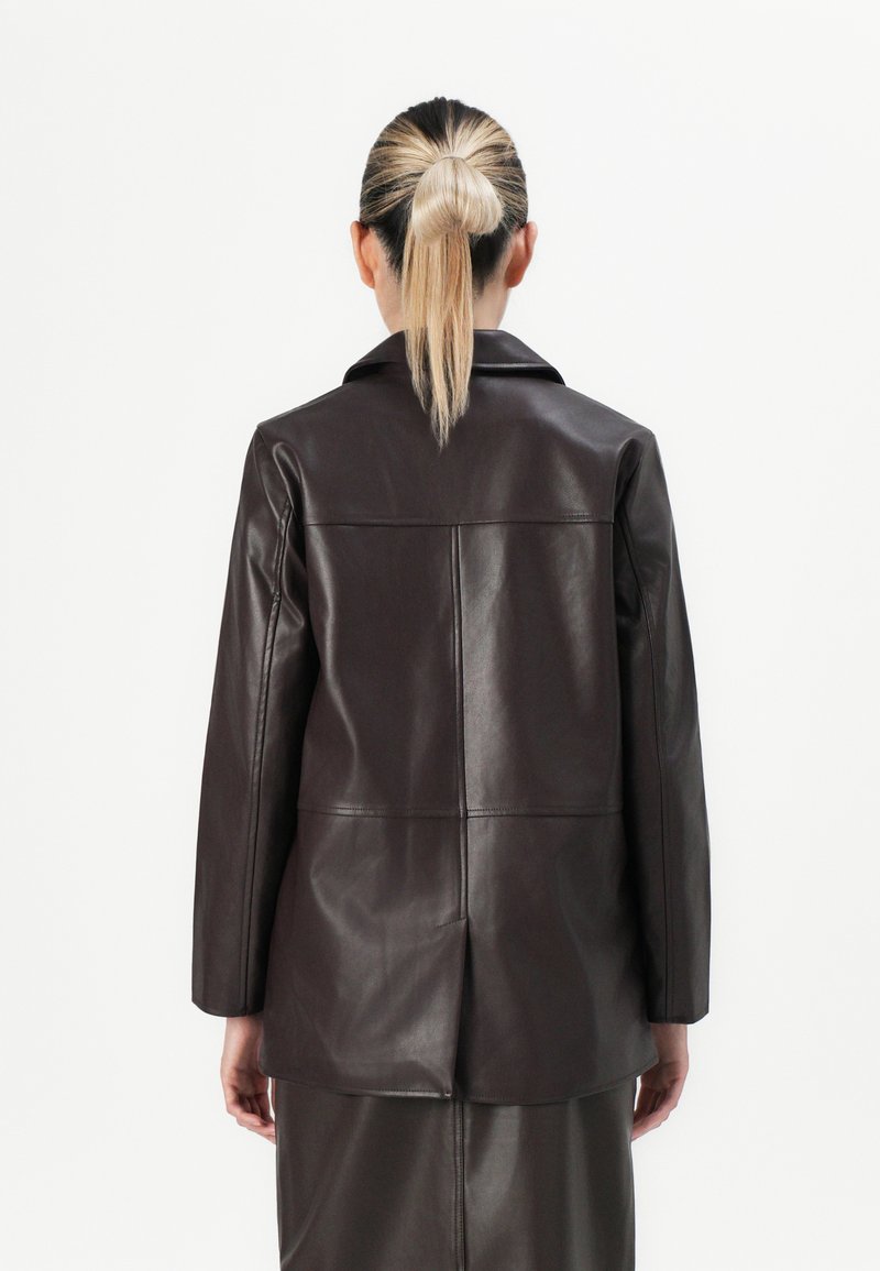 Kunstleder Only Mantel Mit Leder ONLY ONLELLI COAT Kunstlederjacke