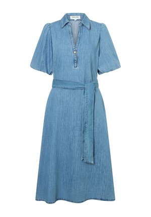 More & More, MORE & MORE LÄSSIGES, FEMININES JEANSKLEID, PUFFÄRMEL - Robe en jean - middle blue denim